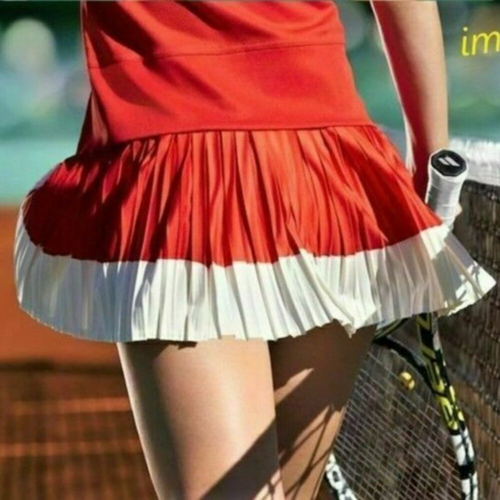 Nwt Adidas Stella McCartney OUTFIT SET: Tennis Skort Skirt + Polo Tank Top M - Picture 15 of 15